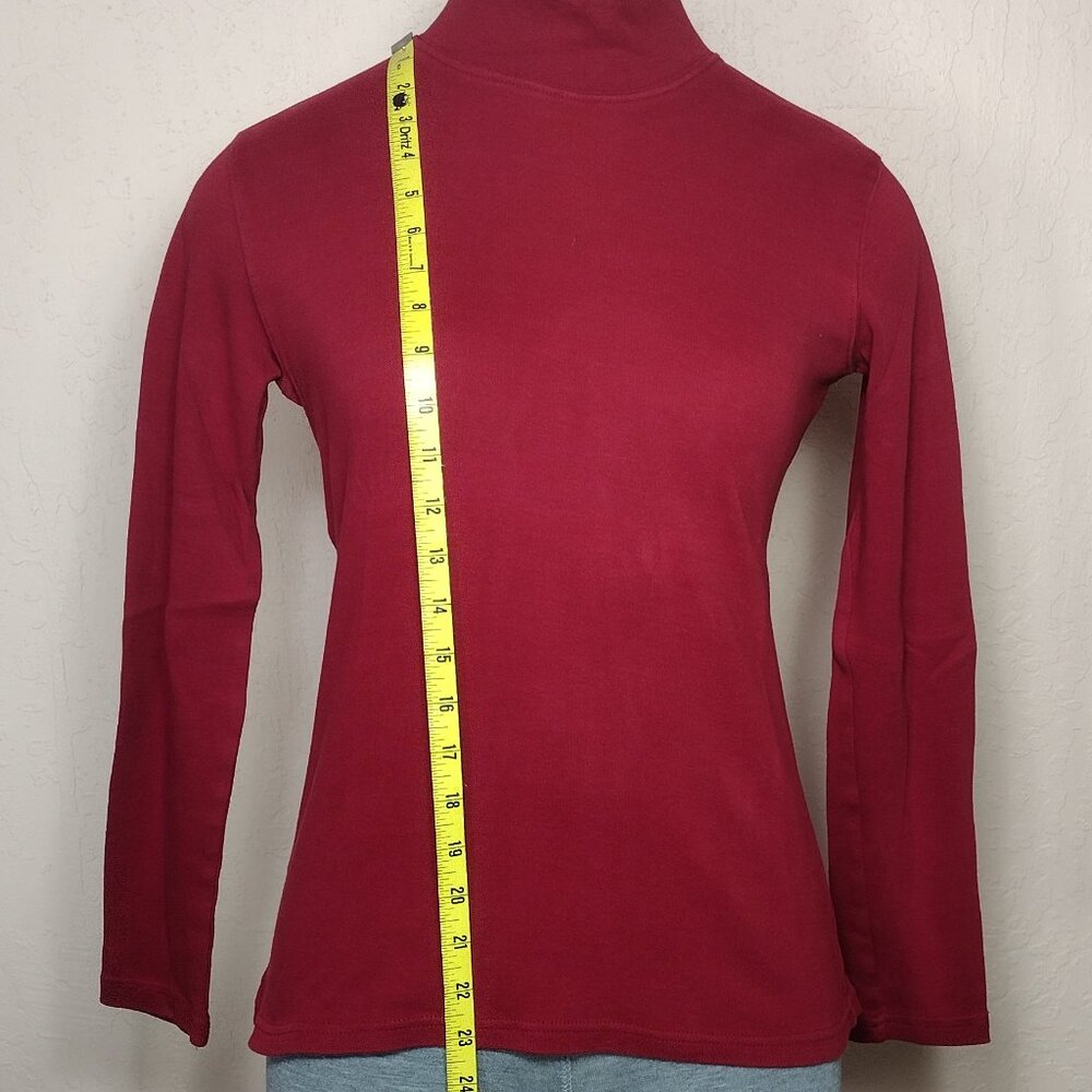 Karen Scott Womens Mock Neck Long Sleeve T-Shirt - Picture 7 of 10